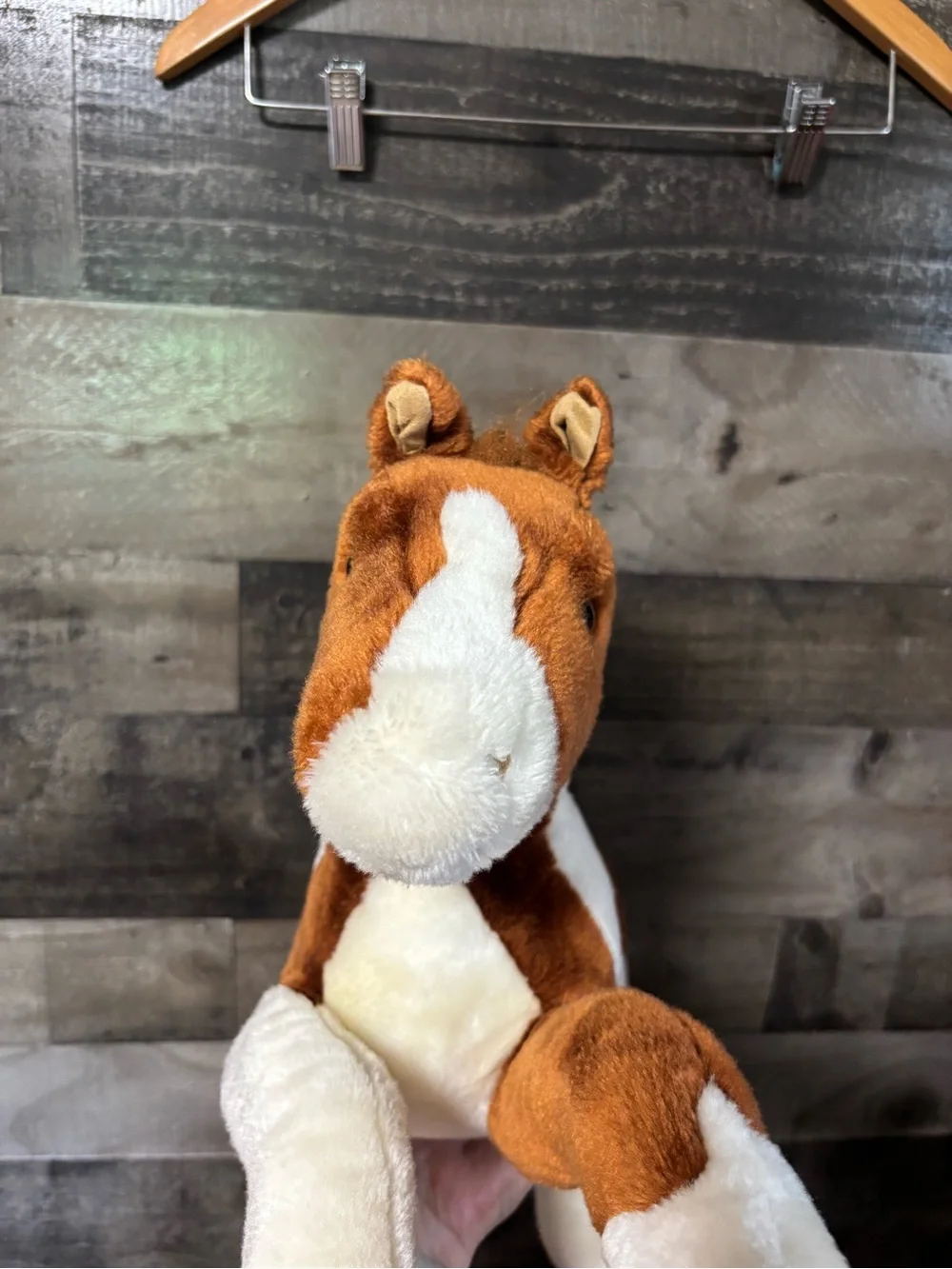 Vintage Breyer 2004 Large Lying Paint Pony/ Pinto Horse Stuffed Plush 22”